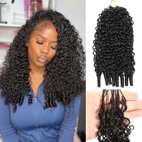 Atikual Premium Burmese Curly Crochet Human Hair Soft Defined Curls Natural Look for Effortless Everyday Glam