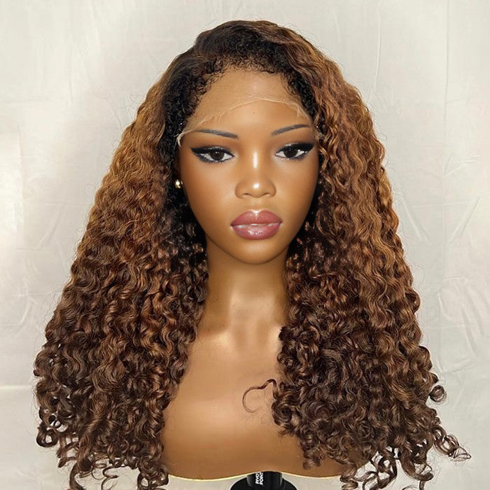 Atikual Fumi Curly Human Hair Wigs Fringe Wig Pixie Cut Rose Curly Cheap Full Machine Made Wigs Egg Curl Short Bob Wig With Bangs