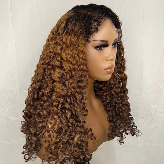 Atikual Fumi Curly Human Hair Wigs Fringe Wig Pixie Cut Rose Curly Cheap Full Machine Made Wigs Egg Curl Short Bob Wig With Bangs
