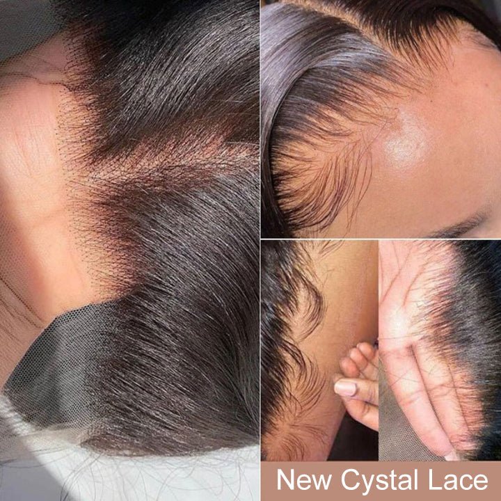Atikual Balayage Brown Body Wave Glueless Transparent Lace Front Wig Highlight Color Pre Plucked Hairline 100% Human Hair Wigs