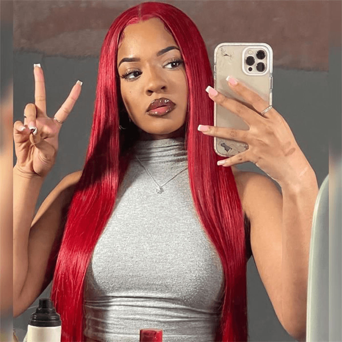 Upgrade 6×5 Pre-cut Hd Lace Wig Red Wear & Go Glueless Wig 180% Density Pre-plucked