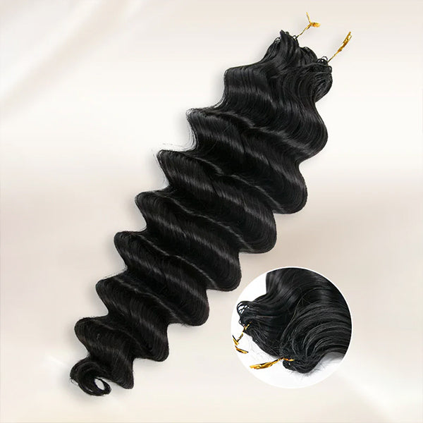 Atikual Pre-Separated Loose Deep Crochet Human Hair | Salon-Quality Boho Hair Braids
