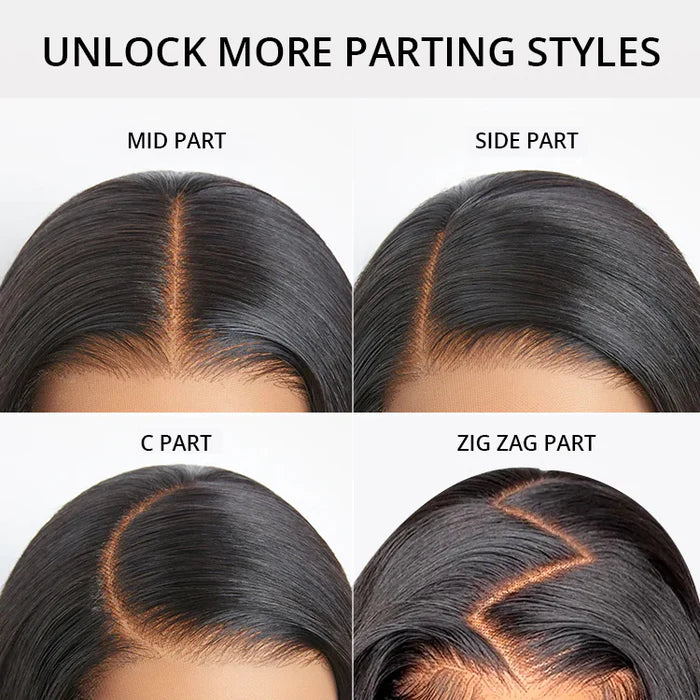 Atikual Deep Wave 13X4 Swise HD Lace Front Wigs Pre Plucked Natural Hairline 100% Human Hair Wig