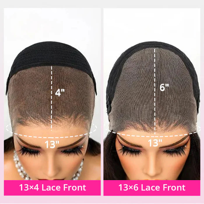 Atikual 300% Density Honey Blonde Highlight 13x4 Lace Front Jerry Curly Human Hair Wigs With Bangs