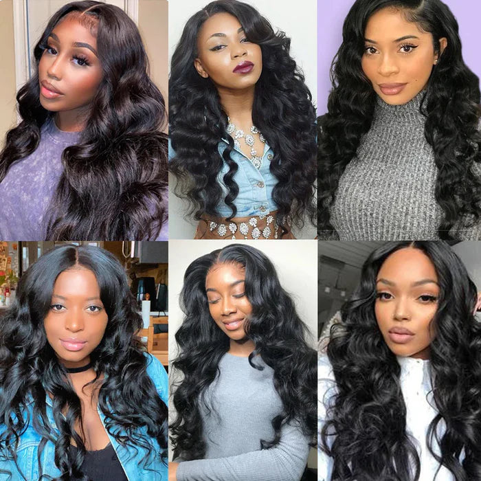 Atikual Brazilian Hair Weave 4 Bundles Loose Wave Hair 100% Remy Hair Brazilian Spring Loose Curly Human Hair