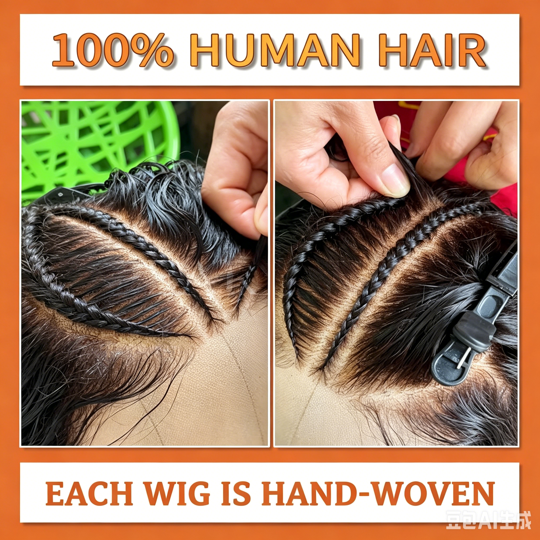 Pre-Braiding Kinky Curly Knotless Box Braided Wig 13x6 HD Lace Wig 100% Human Hair Wig Body Wave Human Hair Wig