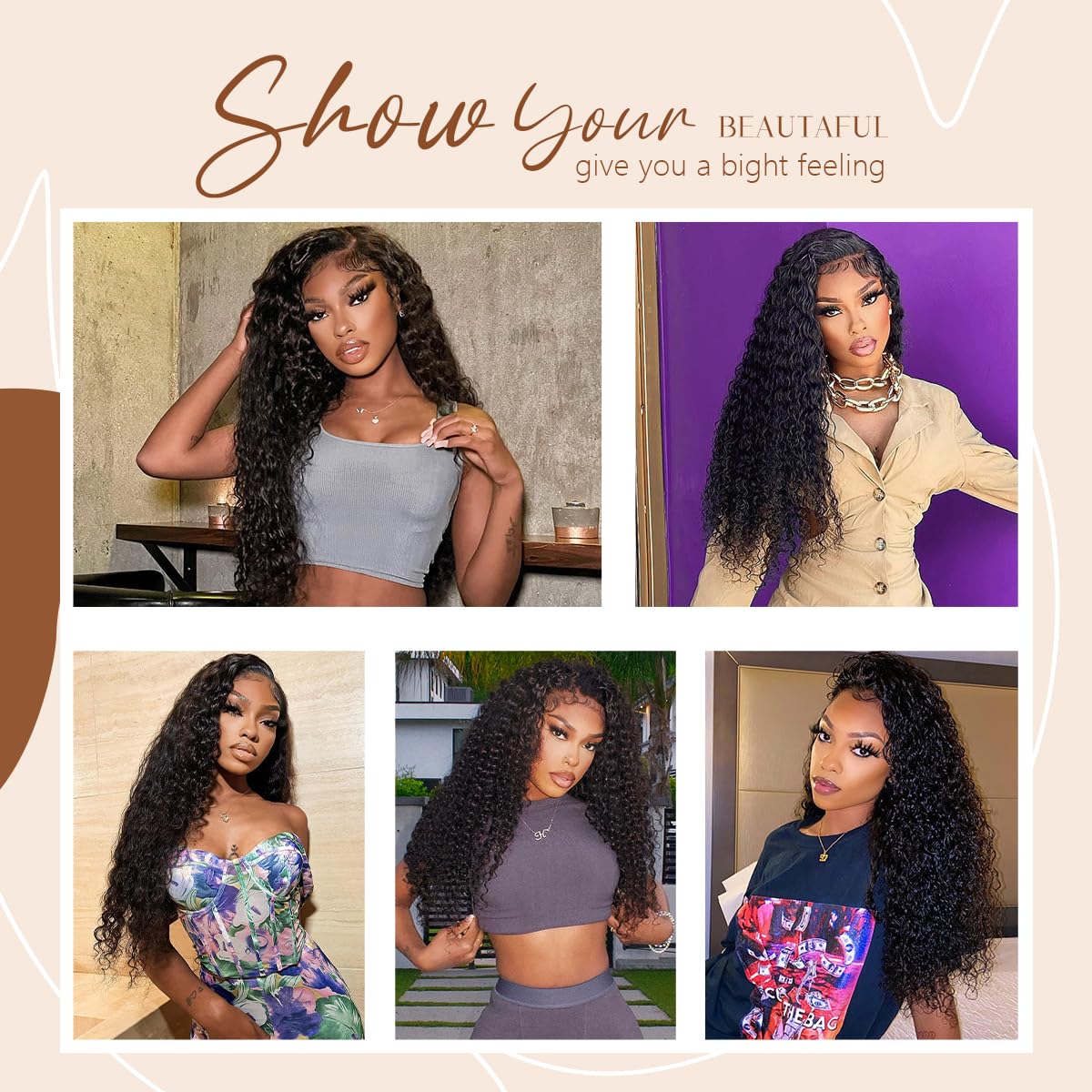 Atikual Water Wave Bundles 4 Pcs Virgin Hair Brazilian Wet And Wavy Human Hair Weave Bundles Natural Hair Extension