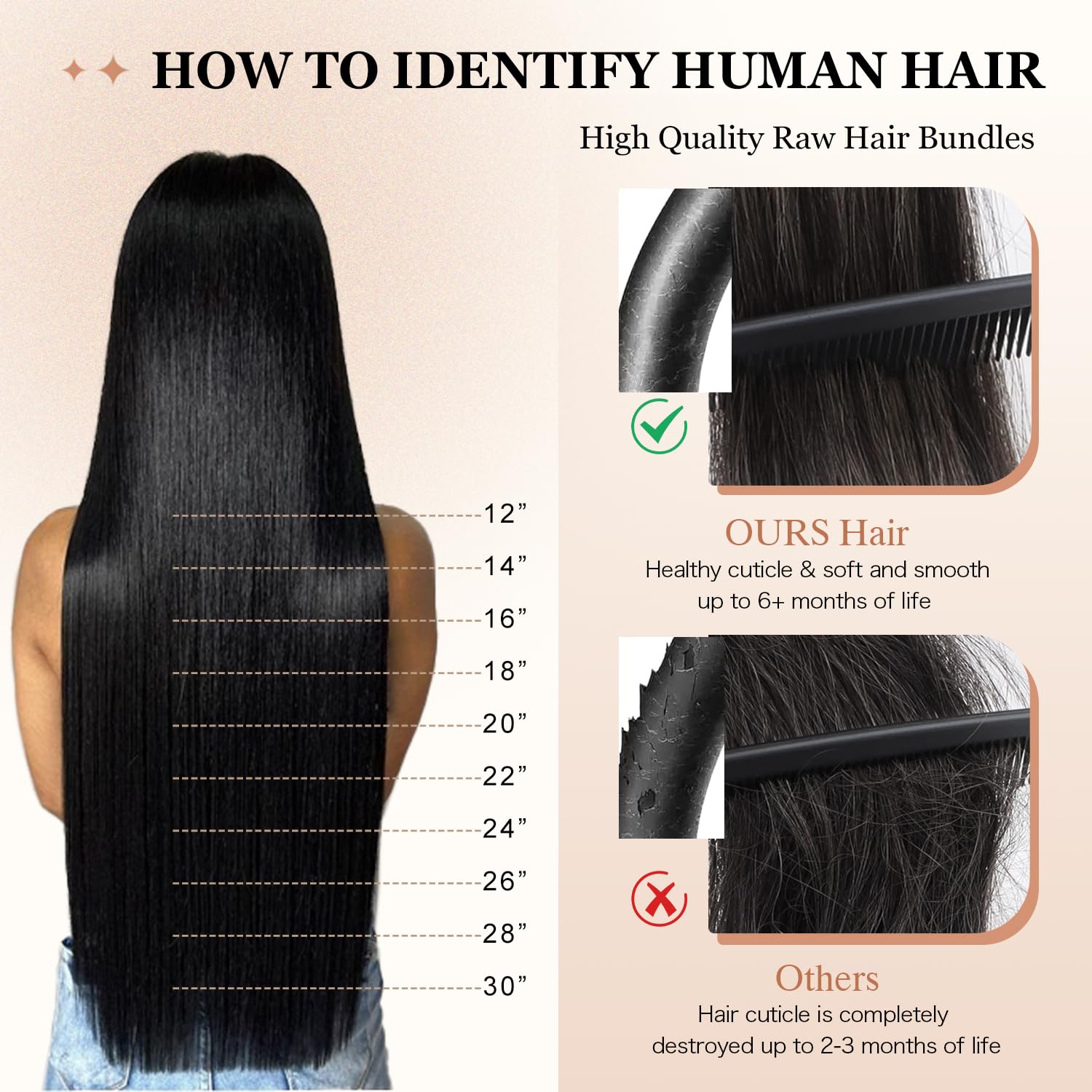 Atikual Long Straight Hair 3 Bundles With 13x4 Lace Frontal 100% Virgin Human Hair