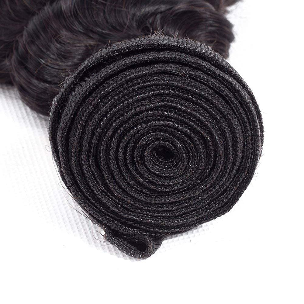 Atikual Hair Deep Wave Brazilian Hair 3 Bundles High Quality Brazilian Virgin Hair Deep Curly Remy Human Hair Weave