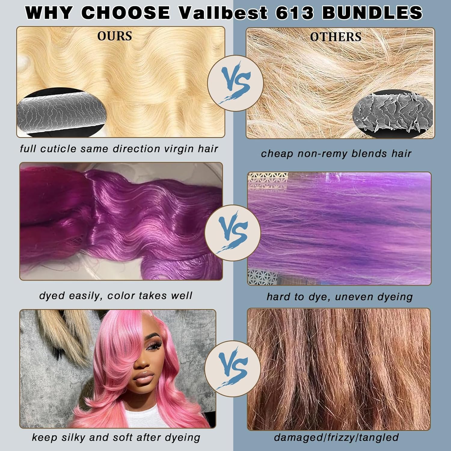 Atikual hair Brazilian blonde bundle hair with closure 613 blonde body wave 3 bundles with 4x4 lace closure Human Hair