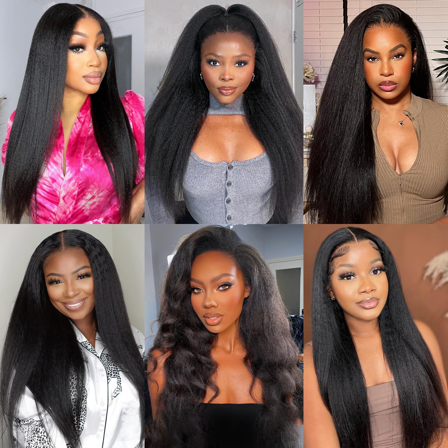 Atikual Kinky Straight Hair Brazilian Virgin Hair 3 Bundles High Quality Virgin Human Hair Yaki Straight Hair