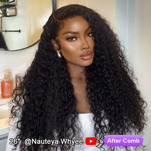Atikual Burmese Curly Glueless Wig Bleached Knots 13x4 13x6 HD Lace Front Wear Go Wig With Flexible Fit Drawstring 100% Human Hair Wig