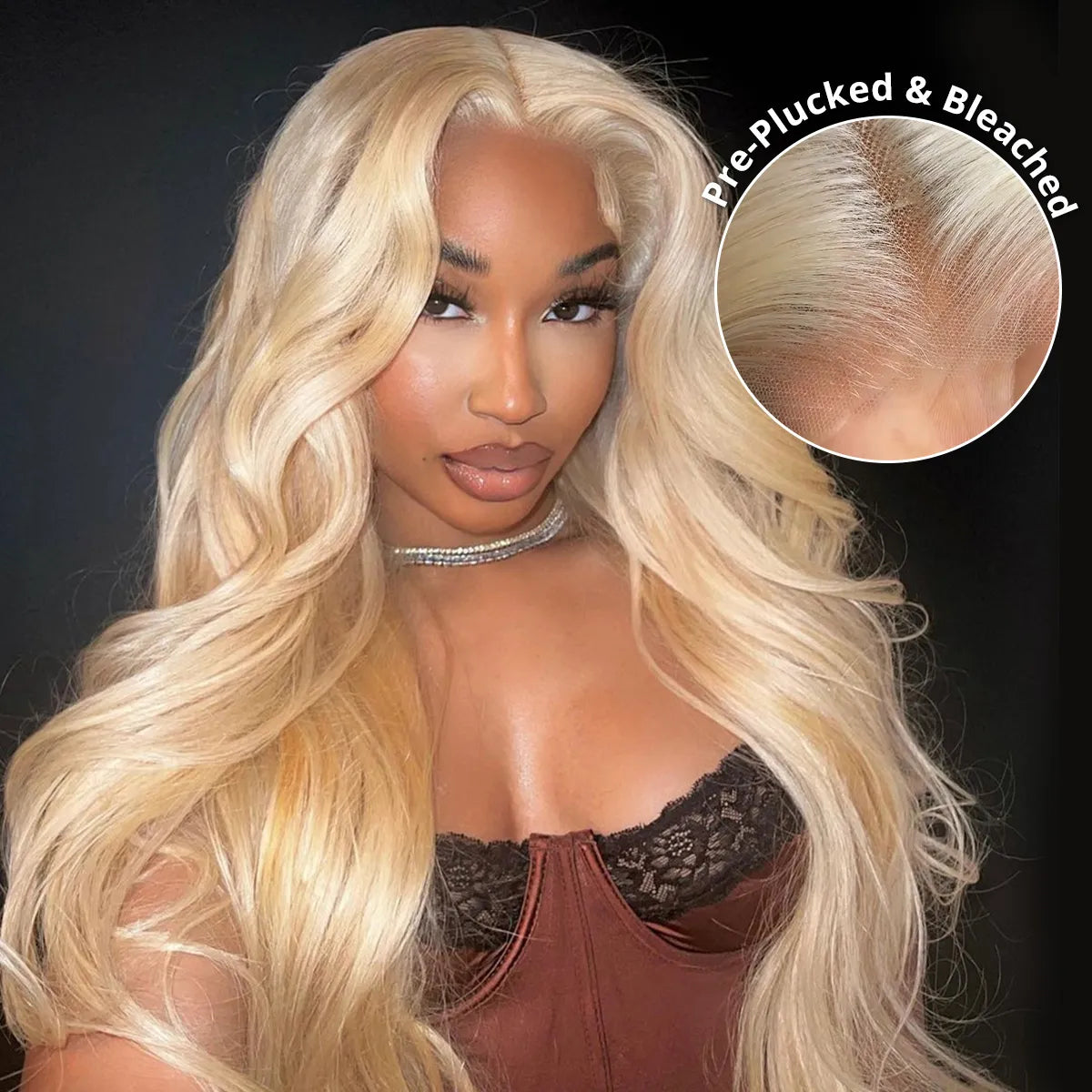 Atikual Blonde Glueless 7*5 Pre Cut Lace Wig 613 Glueless Lace Pre Bleached Wear Go Wig Human Hair