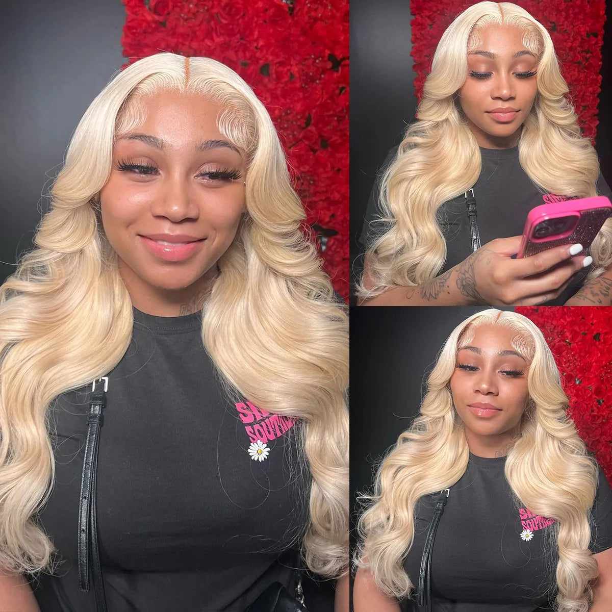 Atikual Blonde Glueless 7*5 Pre Cut Lace Wig 613 Glueless Lace Pre Bleached Wear Go Wig Human Hair