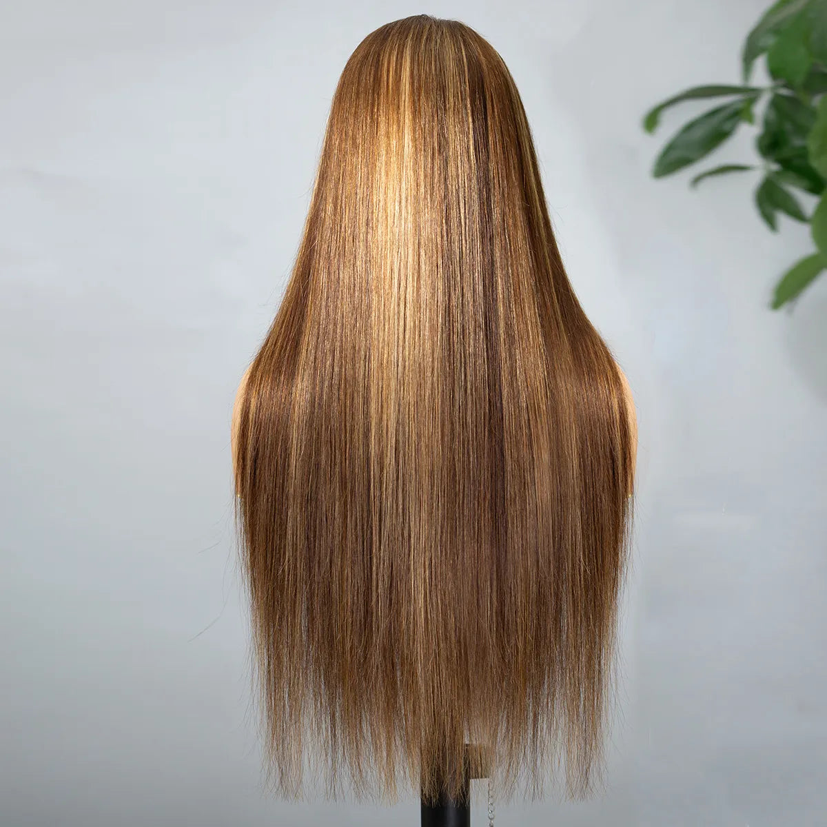 Atikual Honey Blonde Highlight Straight Glueless Wig Human Hair 7X5 13X4 Lace Front Wigs With Invisible Drawstring 180% Density