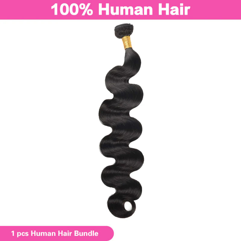 Atikual Body Wave 1 Bundle Natural Color 100% Virgin Human Hair