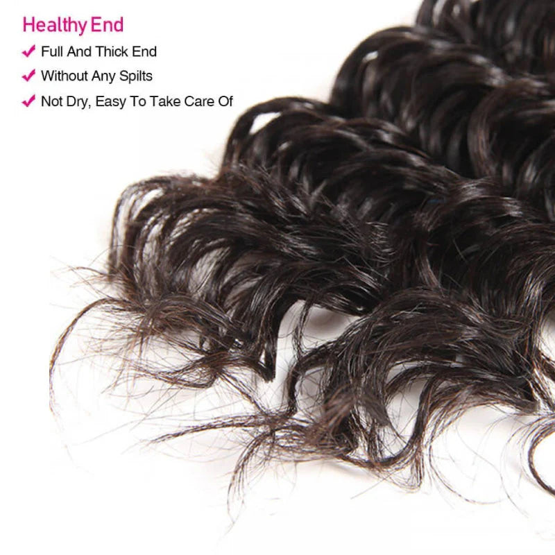 Atikual Deep Wave 1 Bundle 100% Unprocessed Brazilian Virgin Hair