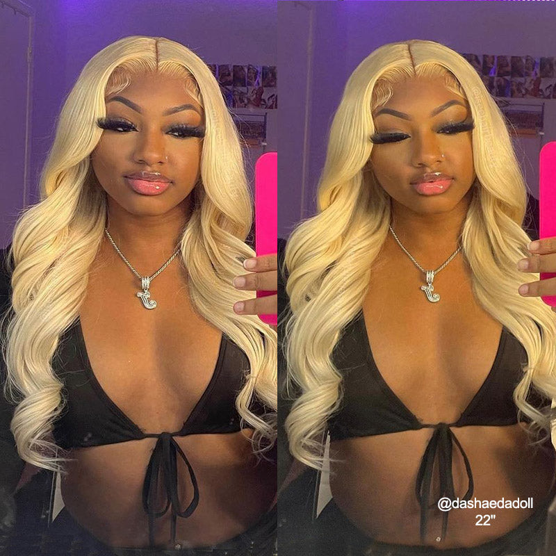 Atikual Blonde 613 Lace Frontal Wig Body Wave 13x4 13x6 Lace Front Wig Human Hair