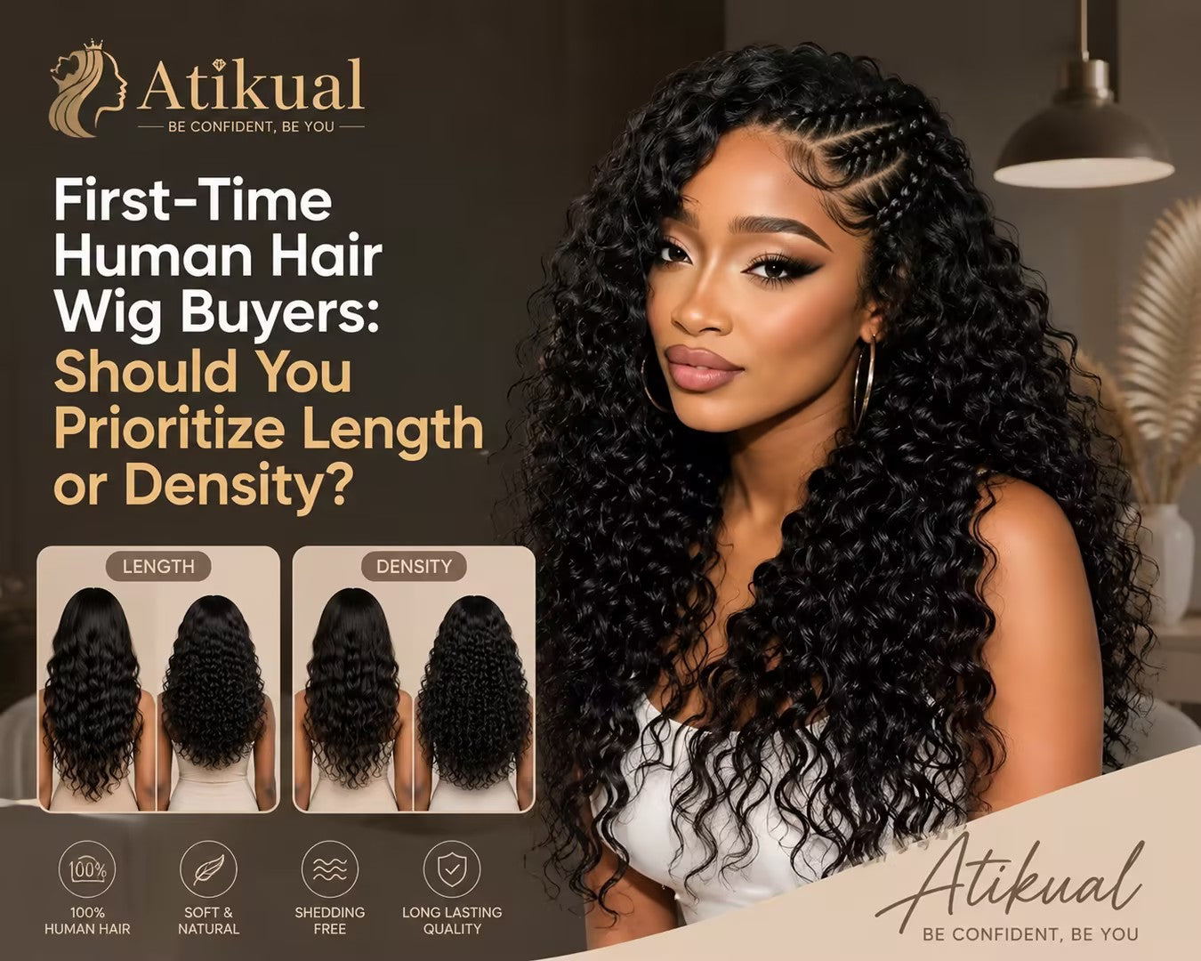 First-Time Human Hair Wig Buyers: Should You Prioritize Length or Density?