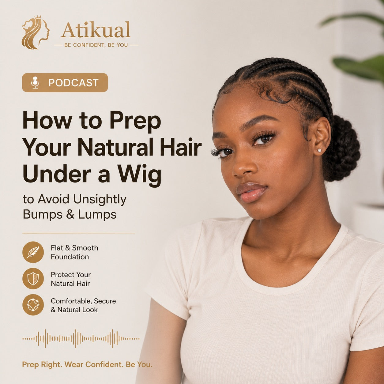 How to Prep Your Natural Hair Under a Wig to Avoid Unsightly Bumps &amp; Lumps
