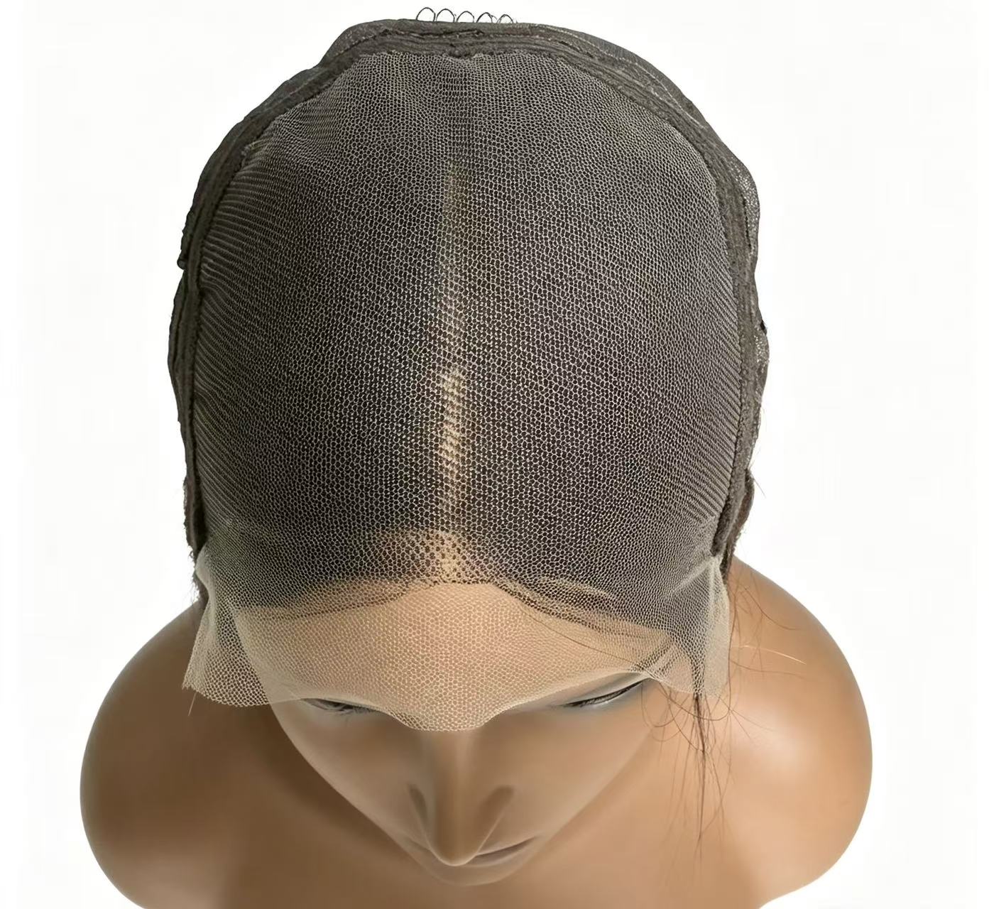 Atikual Glueless Straight Transparent Top Lace Wig T1b/4 Human Hair Wigs