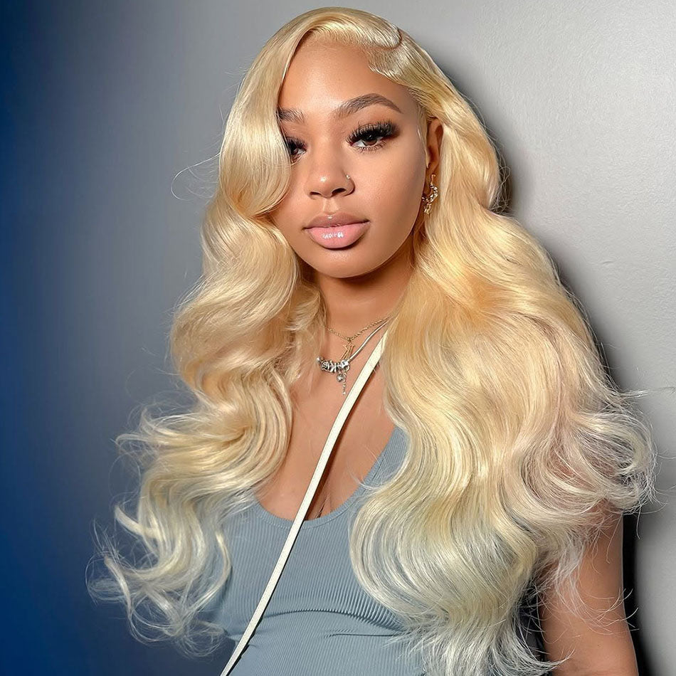 Atikual Blonde 613 Lace Frontal Wig Body Wave 13x4 13x6 Lace Front Wig Human Hair