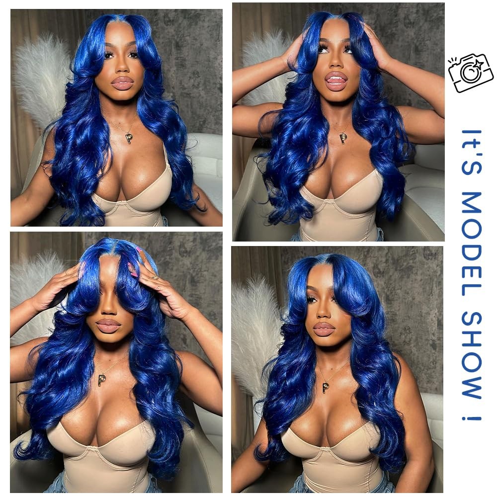 Atikual 13x4 100% Virgin Human Hair Quality Blue Blonde Straight Wigs Human Hair Wig 13x6 Lace Front Remy Wigs Millionaire Queen On Sale