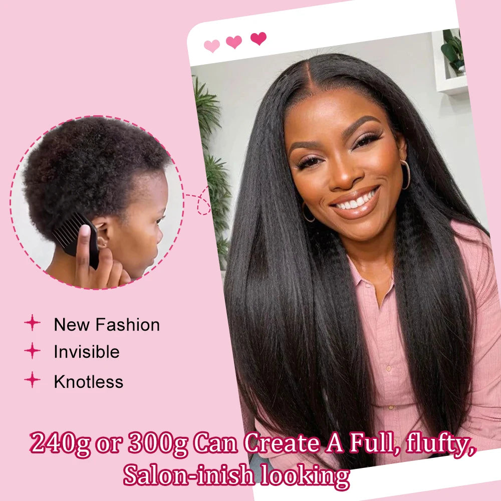 Atikual Natural Kinky Straight Crochet Human Hair Lightweight Micro Twists Pre‑Separated for Easy Styling