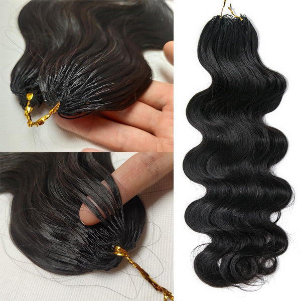 Atikual Natural Flow Body Wave Crochet Human Hair Extensions Lightweight Reusable Beginner Friendly