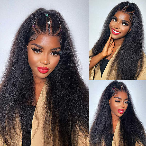 Atikual Natural Kinky Straight Crochet Human Hair Lightweight Micro Twists Pre‑Separated for Easy Styling