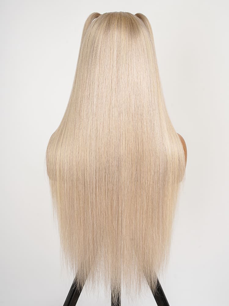 Atikual Pre Styled P18/613 Blonde Color Straight 13x4 Frontal Wig Ready To Go