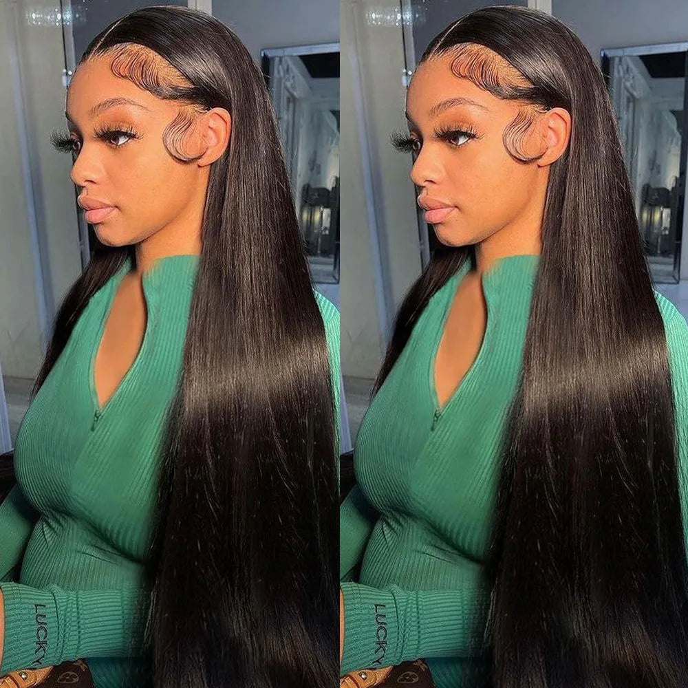 Atikual Sliky Straight Glueless Pre Cut 7X5 HD Lace Wear Go Lace Closure Wigs Human Hair Beginner Friendly