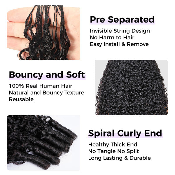 Atikual Premium Burmese Curly Crochet Human Hair Soft Defined Curls Natural Look for Effortless Everyday Glam