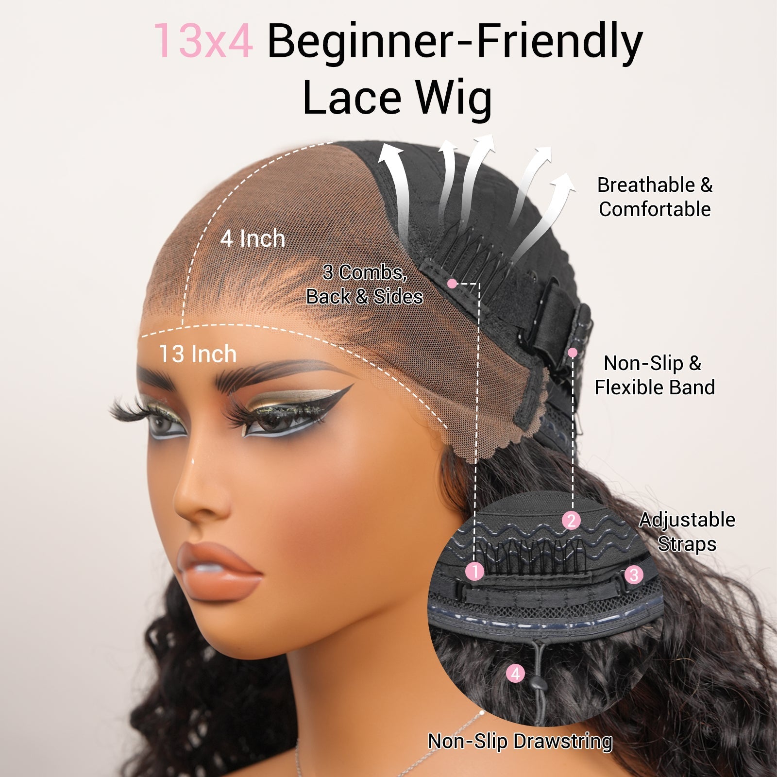 Atikual Balayage Brown Body Wave Glueless Transparent Lace Front Wig Highlight Color Pre Plucked Hairline 100% Human Hair Wigs