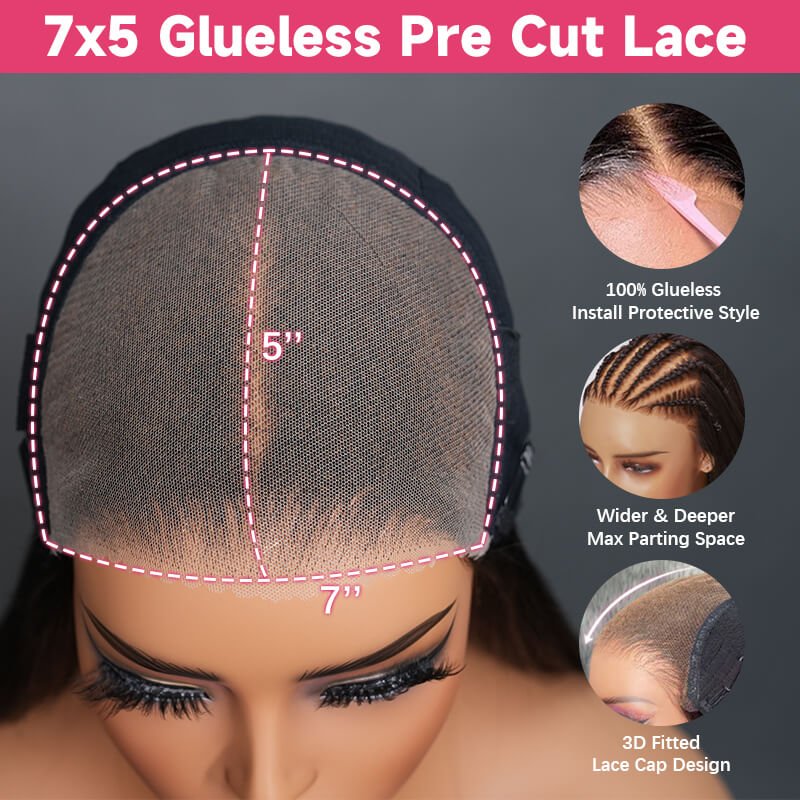 Atikual Balayage Brown Body Wave Glueless Transparent Lace Front Wig Highlight Color Pre Plucked Hairline 100% Human Hair Wigs