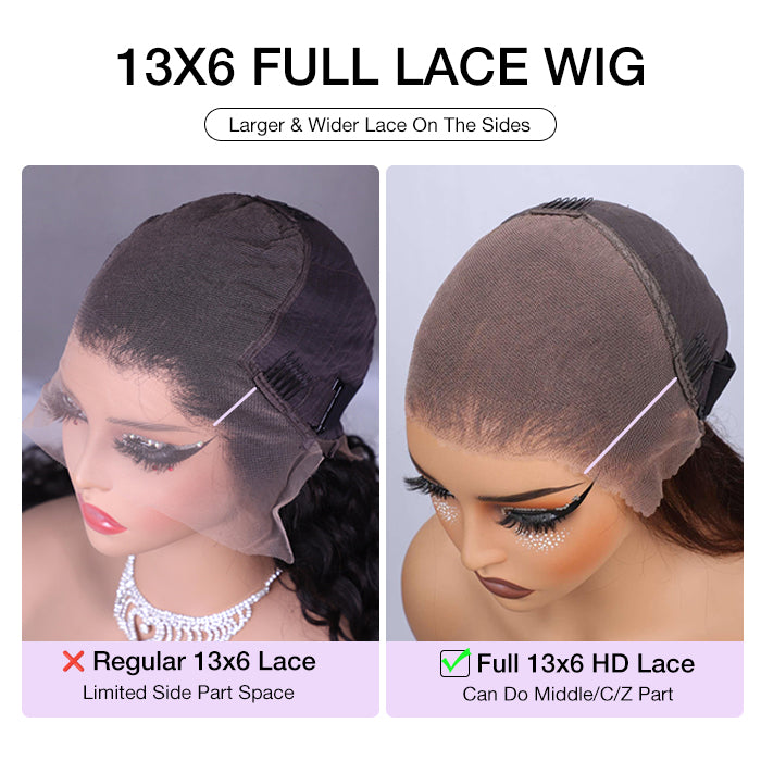 r 4C Edges Hairline Wig Transparent 13x4 HD Lace Pre-Plucked Curly Human Hair Wig with Curly Baby Hair