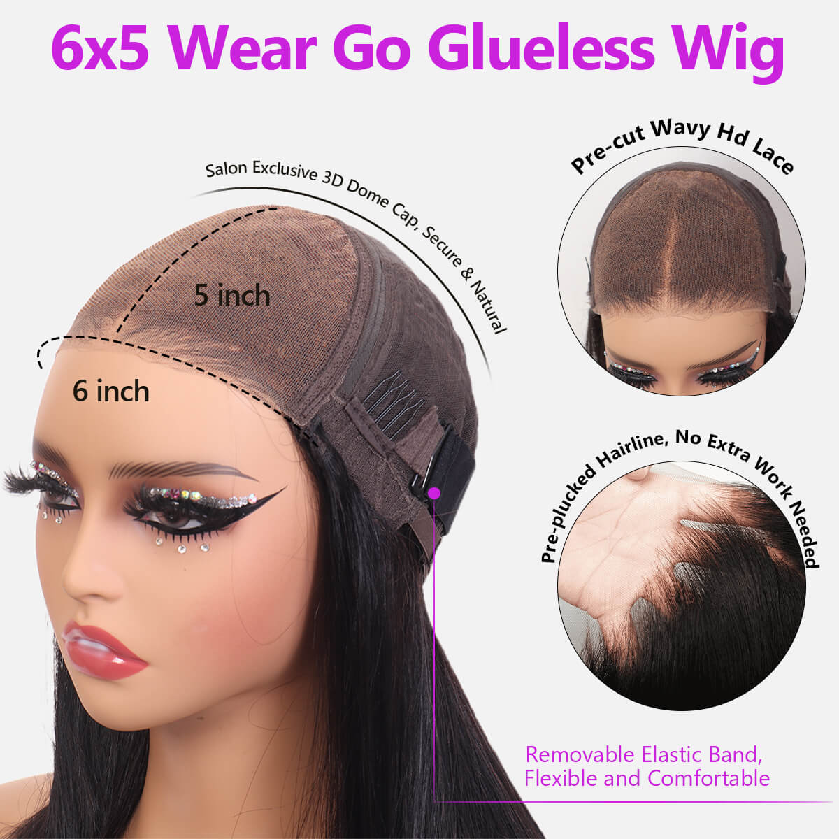 Atikual 13×4 Lace Front Wigs Redwine Color Loose Deep Human Hair 6×5 Pre-cut Lace Wigs 180% Density