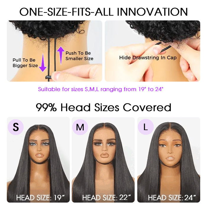 Atikual 220% Density 4C Curly Edges Colored Wig 13x6 Full Lace Human Hair Glueless Wig with Curly Baby Hair