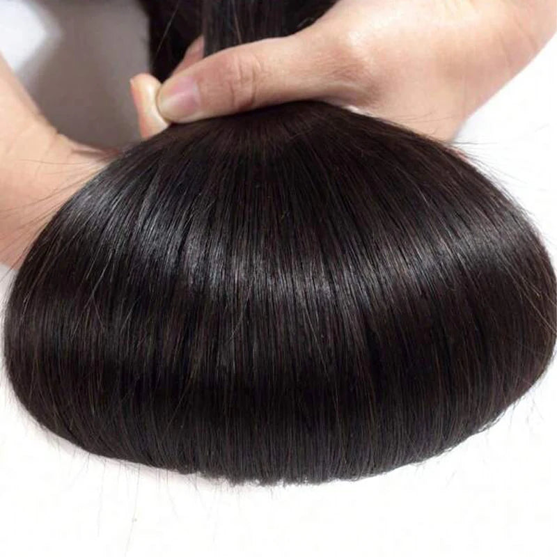 Atikual 1 Bundle Sliky Straight 100% Virgin Human Hair Natural Color