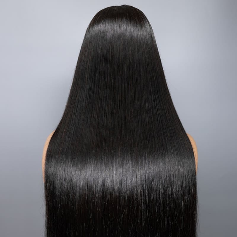 Atikual Wear Go Tiny Knots Pre Bleached Upgraded Silky Straight Glueless 7X5 HD Lace Wig Human Hair