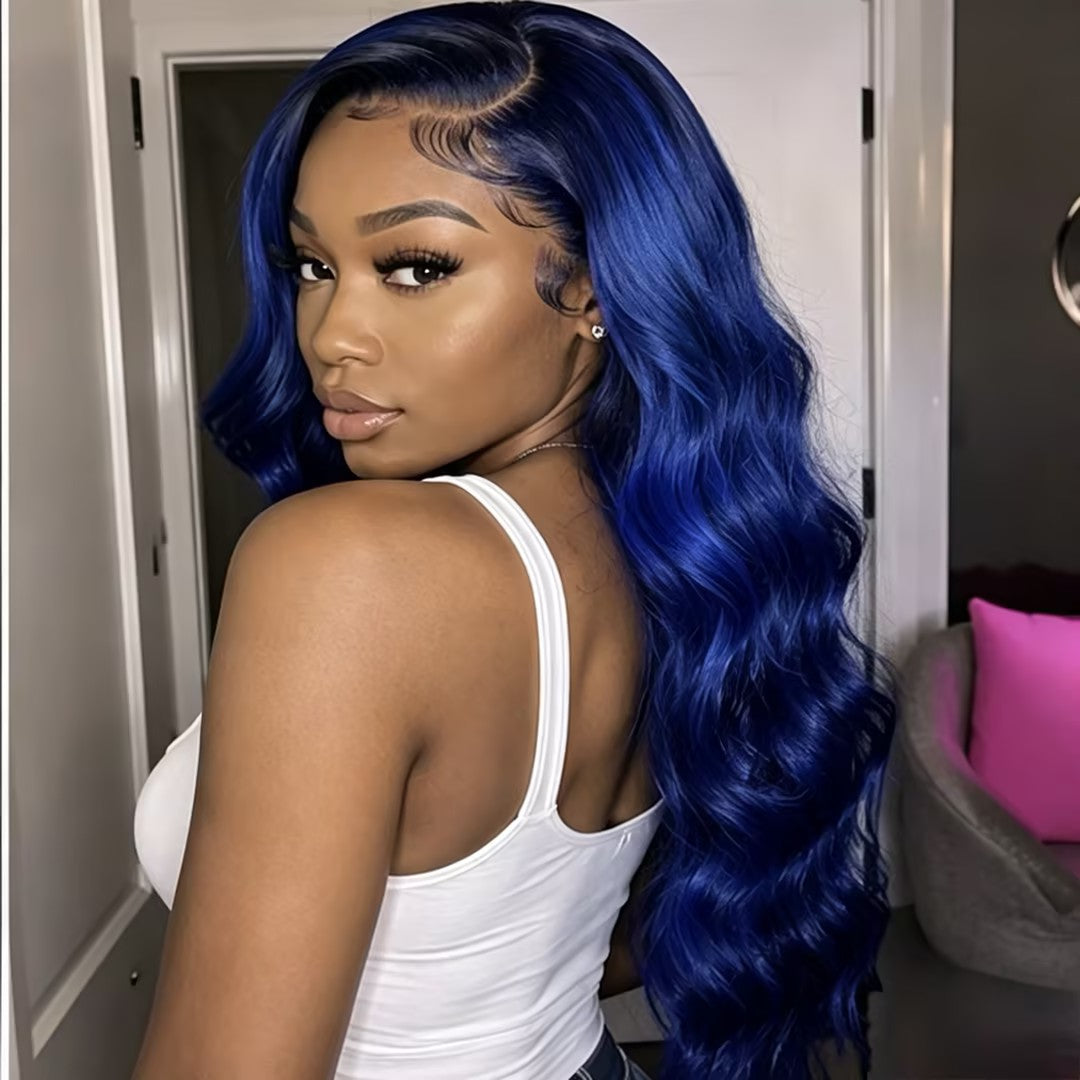 Atikual 13x4 100% Virgin Human Hair Quality Blue Blonde Straight Wigs Human Hair Wig 13x6 Lace Front Remy Wigs Millionaire Queen On Sale