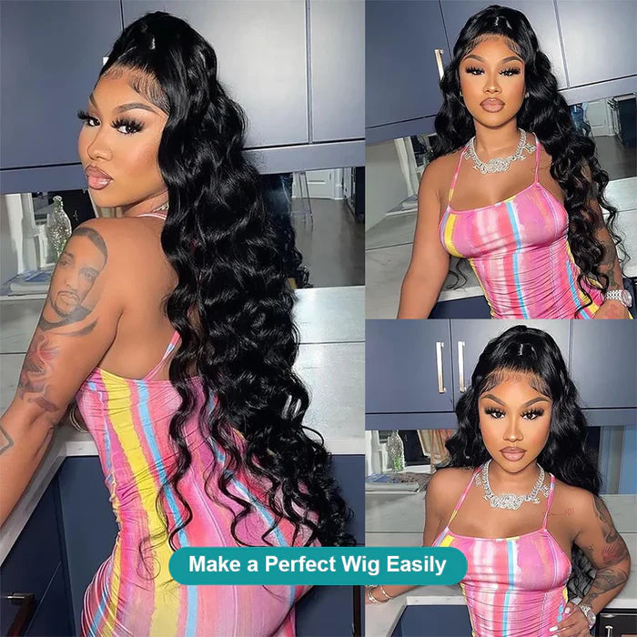 Atikual Brazilian Hair Weave 4 Bundles Loose Wave Hair 100% Remy Hair Brazilian Spring Loose Curly Human Hair