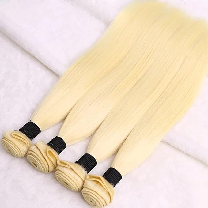 Atikual hair brazilian Straight Virgin Hair Color #613 Brazilian Human Hair 3 Bundles