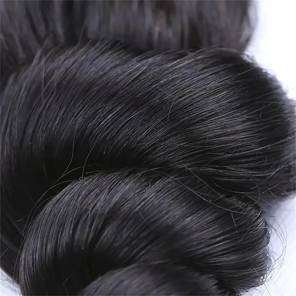 Atikual Brazilian Hair Loose Wave 3 Bundles Brazilian Virgin Hair Loose Curly Human Hair Weave Bundles