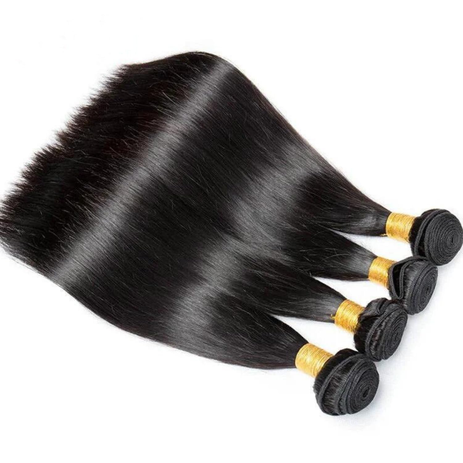 Atikual Brazilian Straight Hair 4 Bundles Brazilian Virgin Remy Hair Weave High Quality Natural Hair Extensions