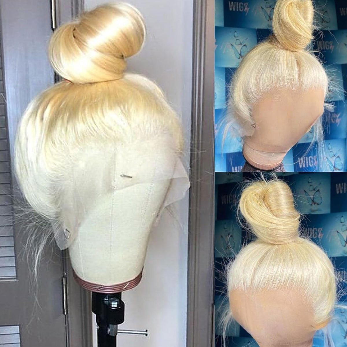 Atikual 613 Blonde 360 Lace Frontal Wig Transparent Lace 150% Density Human Hair Flash Sale