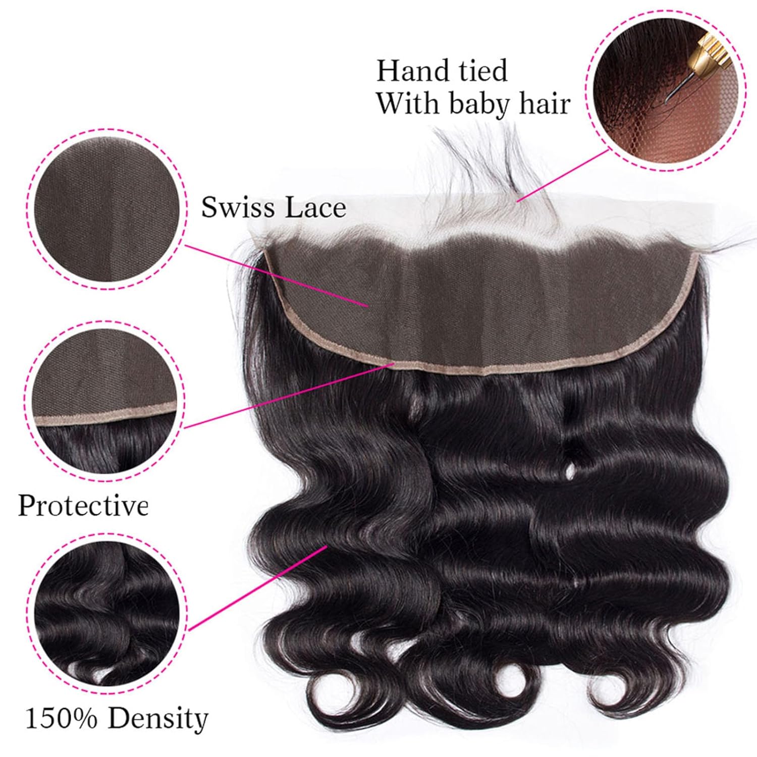 Atikual Brazilian Body Wave Hair 3 Bundles With 13X4 Lace Frontal High Quality Brazilian Virgin Human Hair