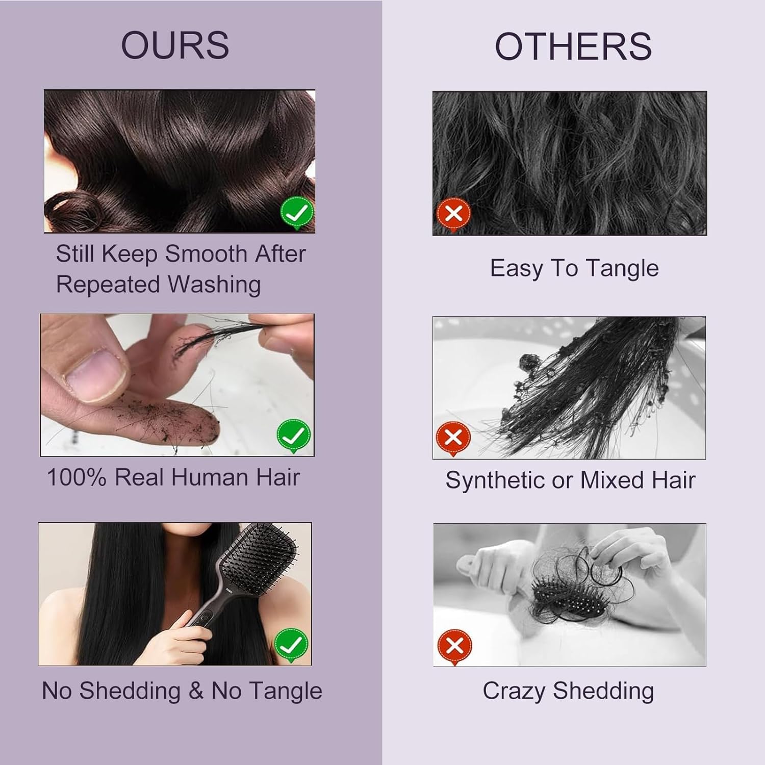 Atikual Brazilian Deep Wave With Closure Hair Deep Curly 3 Bundles With 4x4 Lace Closure 100% Virgin Human Hair