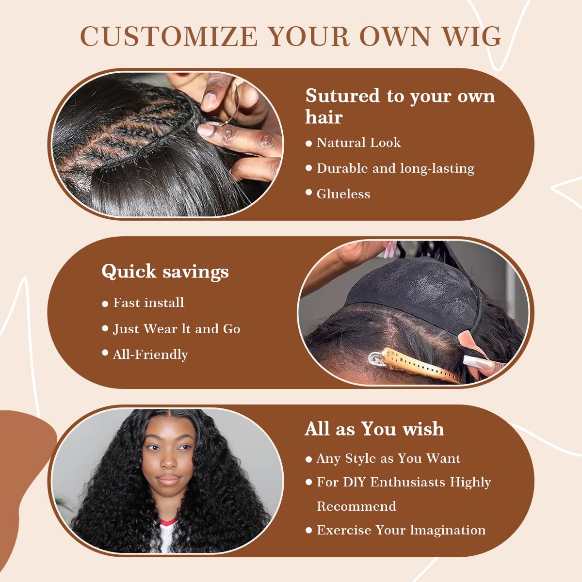 Atikual Water Wave Bundles 4 Pcs Virgin Hair Brazilian Wet And Wavy Human Hair Weave Bundles Natural Hair Extension