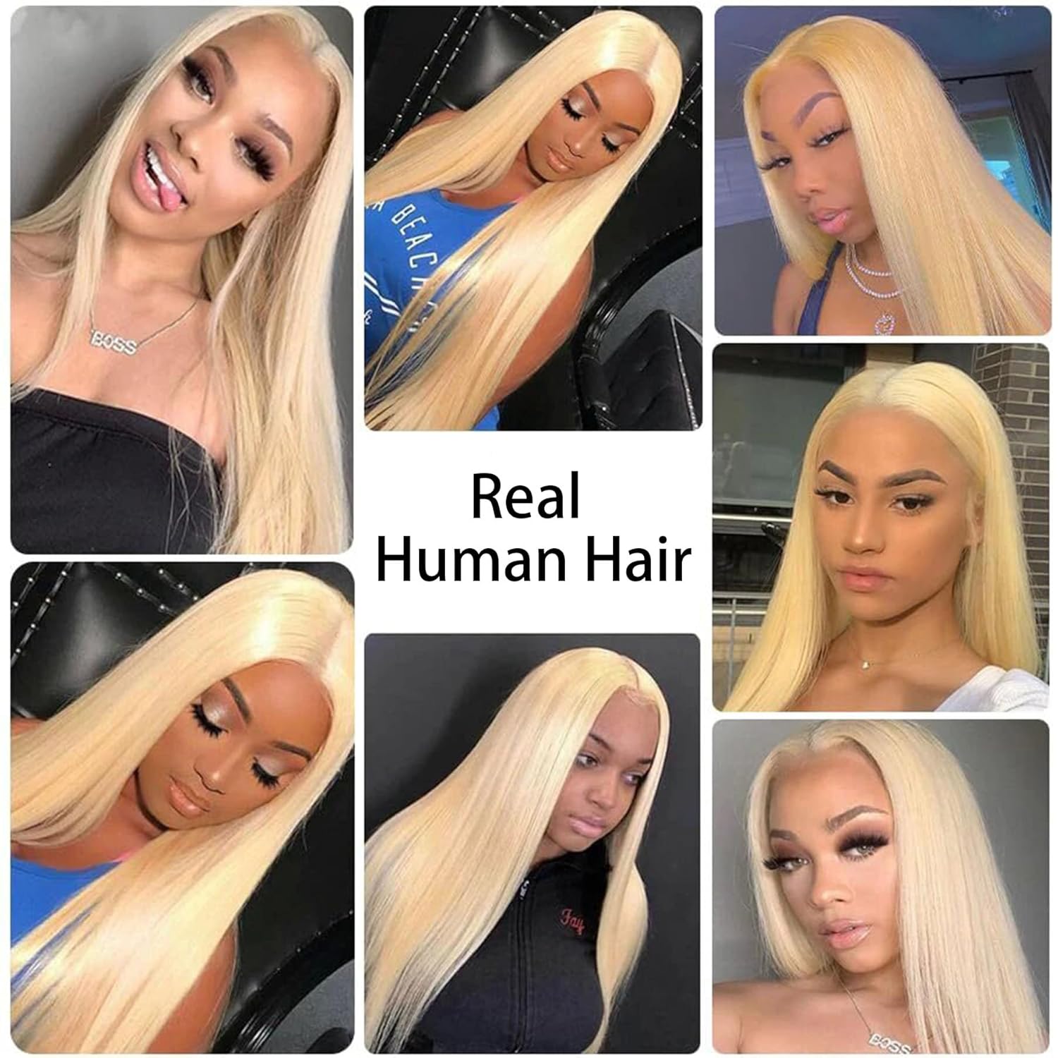Atikual hair brazilian Straight Virgin Hair Color #613 Brazilian Human Hair 3 Bundles